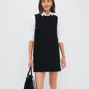 Hyacinth House Black Twill Button Bitsy Dress